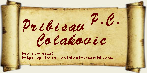 Pribisav Čolaković vizit kartica